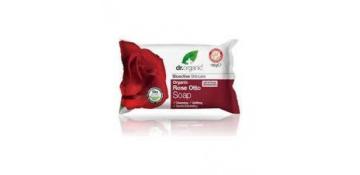Dr Organic Pastilla de Jabón Rose Otto 100g 1