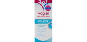 Jabón Intimo Vagisil Odor Block 250+250ml 2x1 1