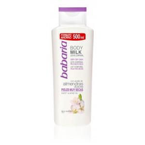 BABARIA BODY MILK  P/SECA ALMENDRAS 500 1