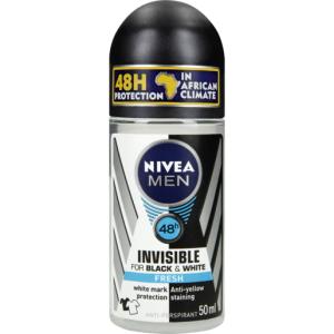 Desodorante Nivea men black & white invisible Rollon 50ml 1