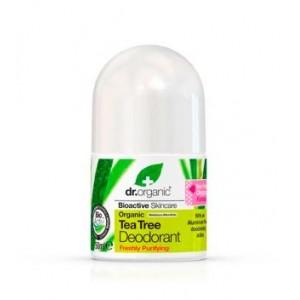 Dr Organic desodorante árbol de Te rollon 50ml 1