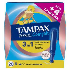 Tampax Compak Pearl Regular 20Und 1