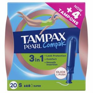 Tampax Compak Pearl Super 20 Unidades 1